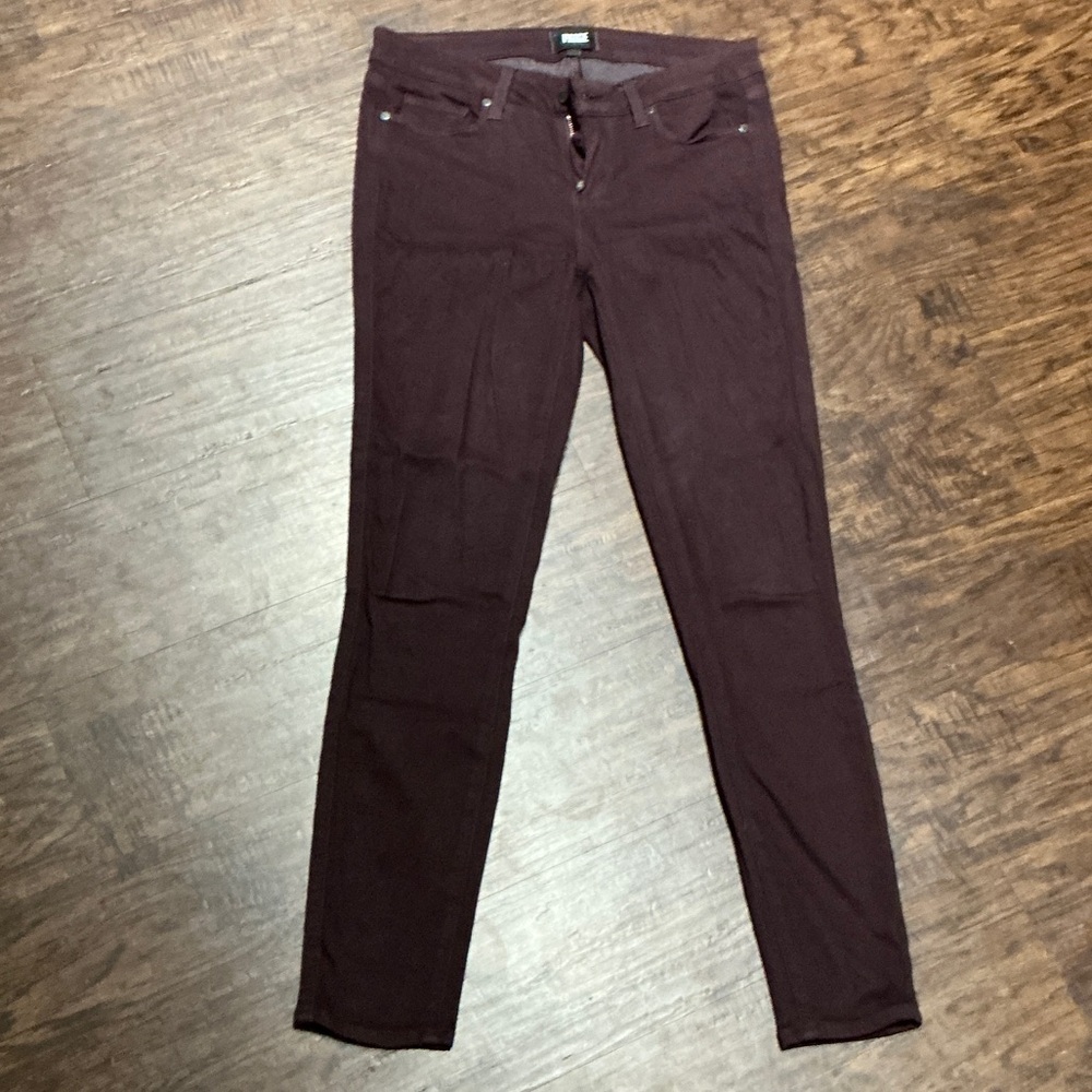 PAIGE Women's Skinny Jeans in Dark Brown